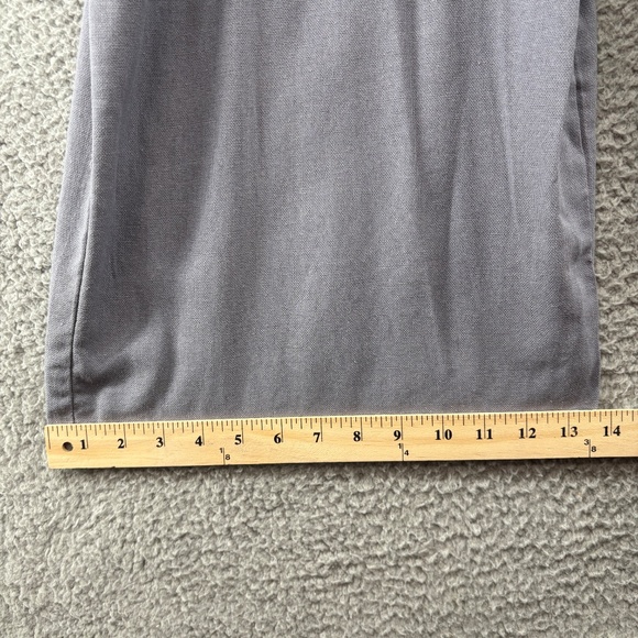 Hunter & Brown Linen Blend Lagenlook Wide Leg Jumpsuit Overalls Gray Small - Picture 11 of 15